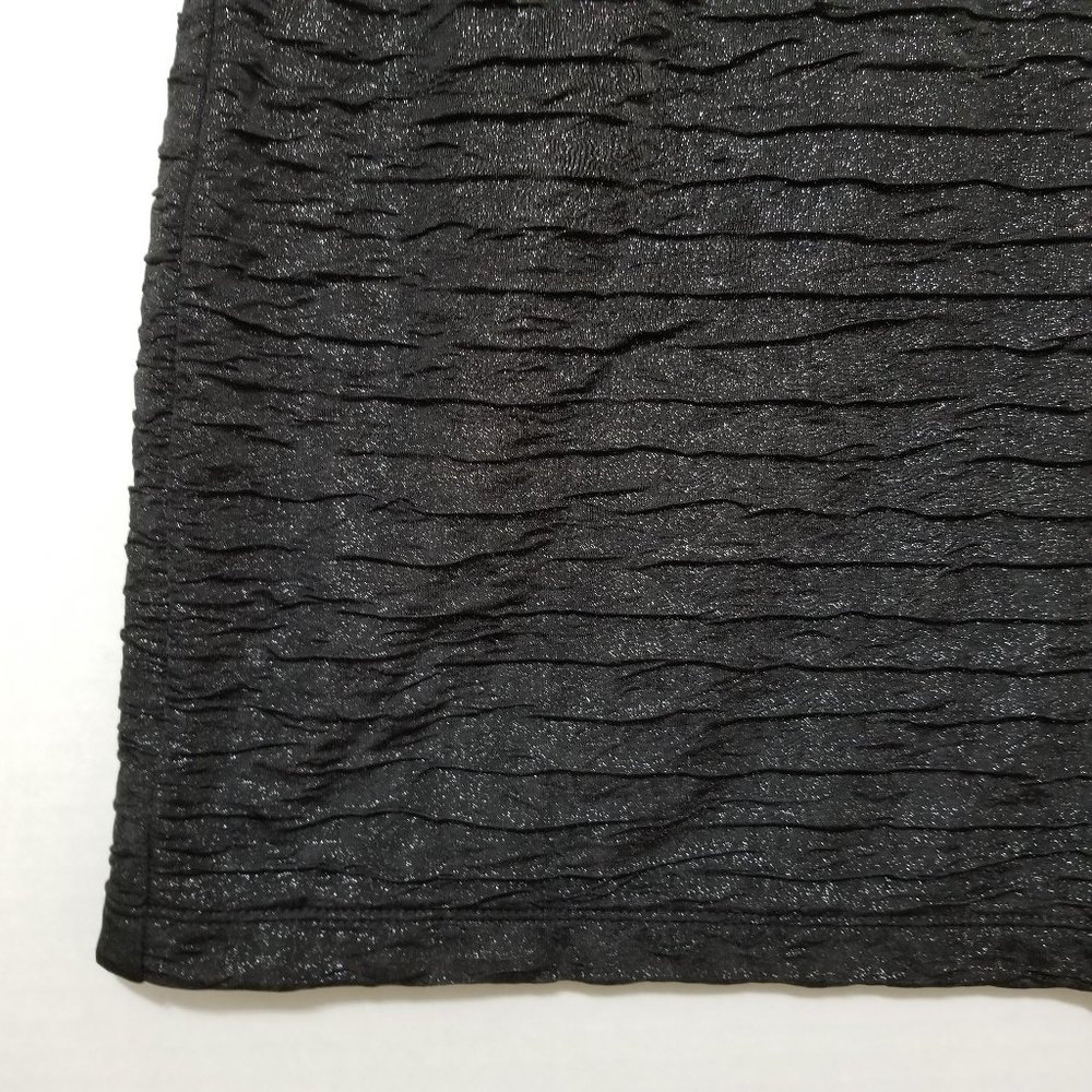 Nollie skirt Medium glittery metallic weave textured elastic pull on waist lined - Picture 6 of 13